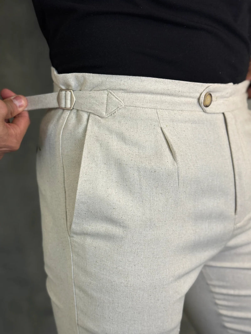 Calça Alfaiataria Verona Linho Ajuste Catraca  - Compre 1 Leve 3