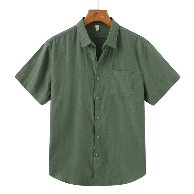 Camisa de linho Manga Curta Elite