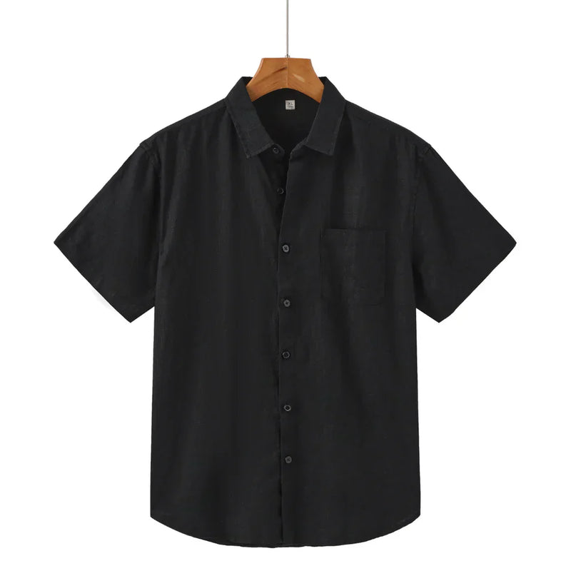 Camisa de linho Manga Curta Elite