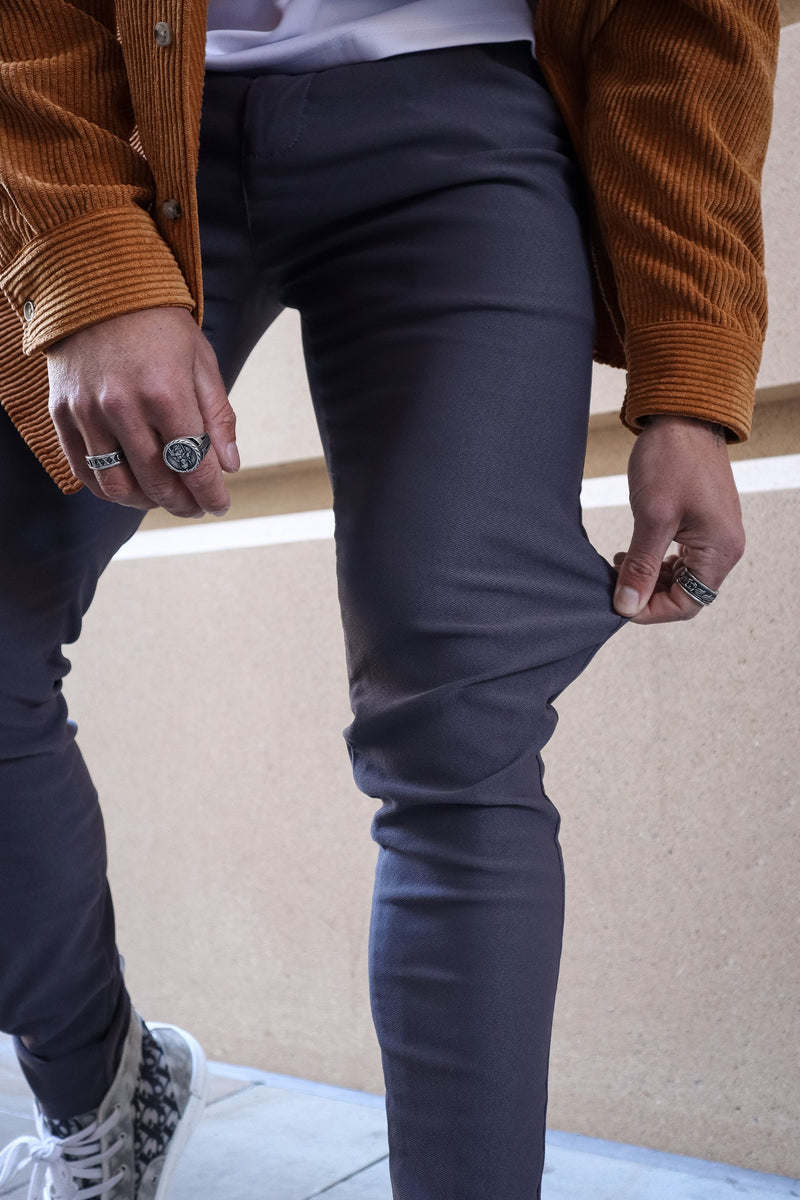 Calça Alfaiataria Masculina Luca Milano Cinza