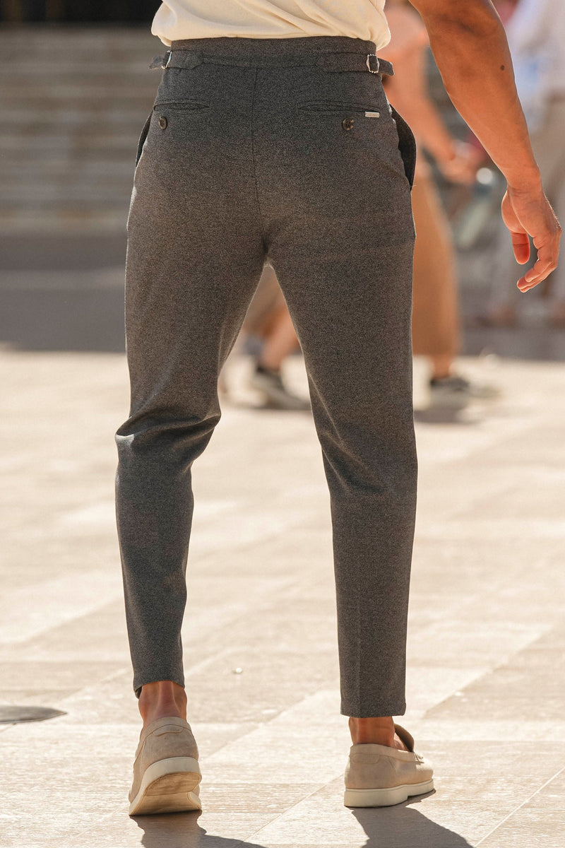 Calça Alfaiataria Luca Amalfi Cinza Chumbo