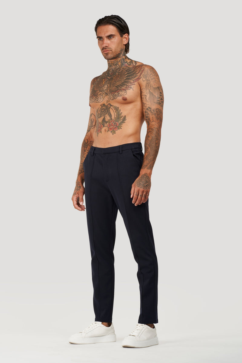Calça Alfaiataria Masculina Capri Luca Azul Marinho