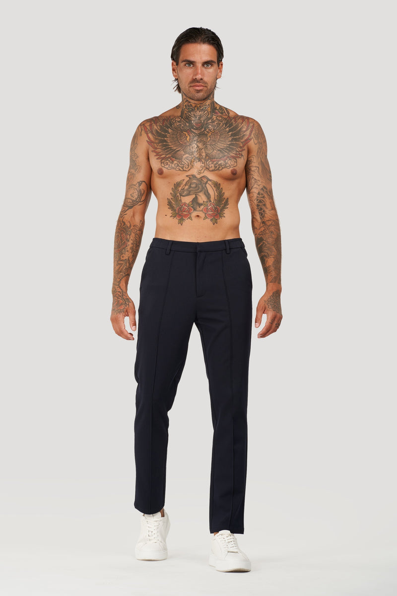 Calça Alfaiataria Masculina Capri Luca Azul Marinho