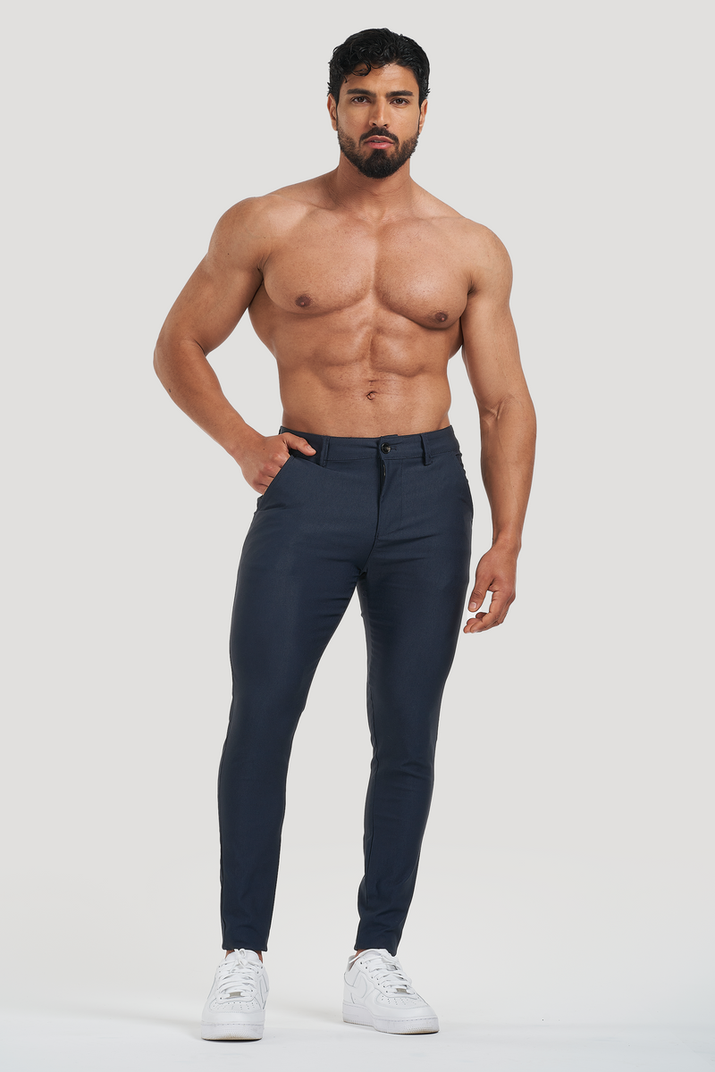 Calça Alfaiataria Masculina Luca Milano Azul Marinho