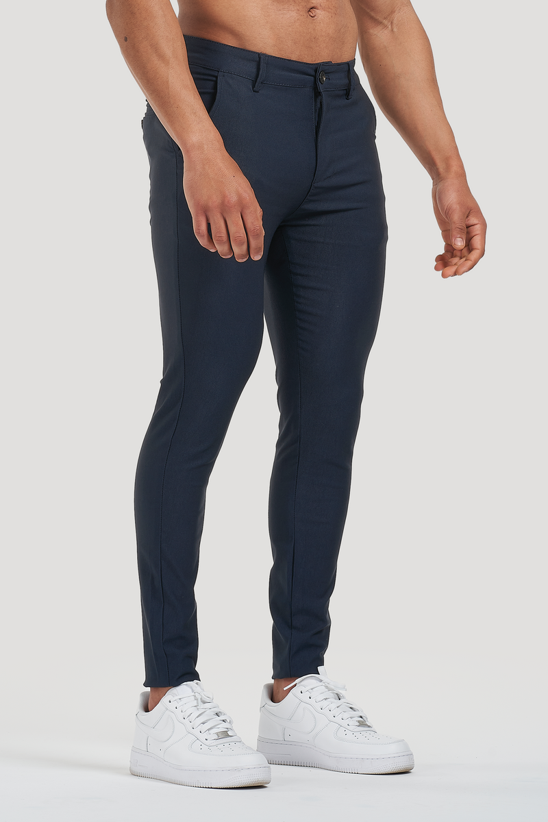 Calça Alfaiataria Masculina Luca Milano Azul Marinho