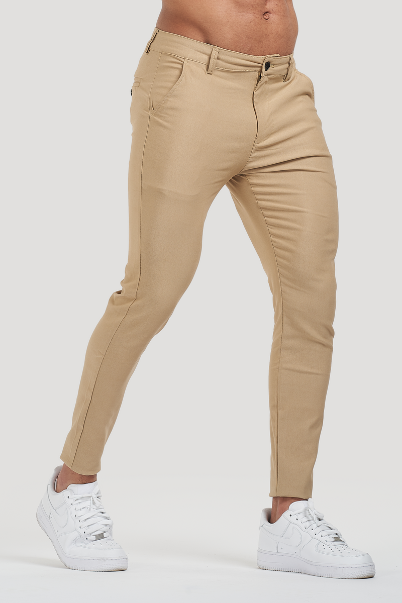 Calça Alfaiataria Masculina Luca Milano Bege