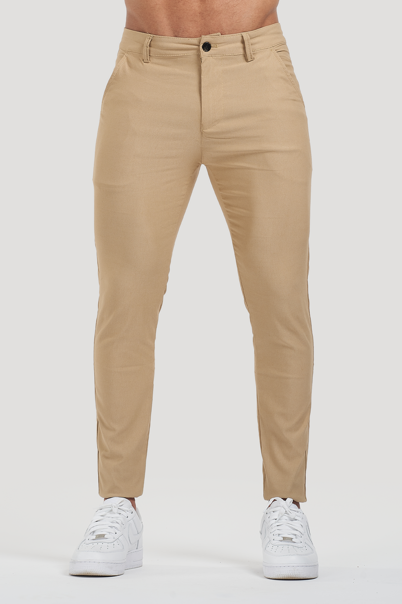 Calça Alfaiataria Masculina Luca Milano Bege
