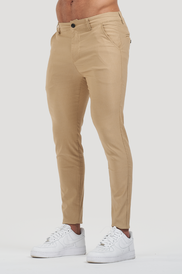 Calça Alfaiataria Masculina Luca Milano Bege
