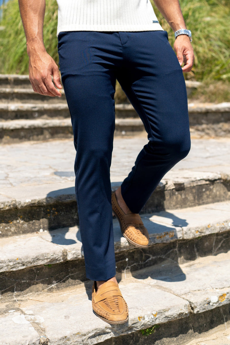 Calça Alfaiataria Masculina Milano Luca Azul Marinho