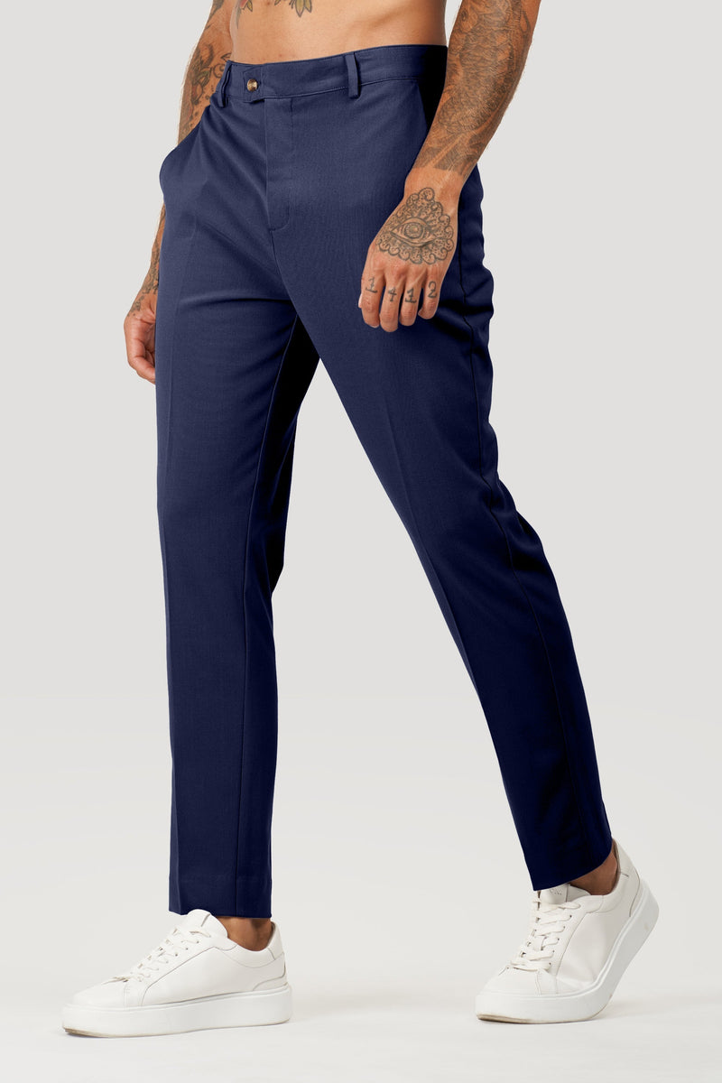 Calça Alfaiataria Masculina Milano Luca Azul Marinho