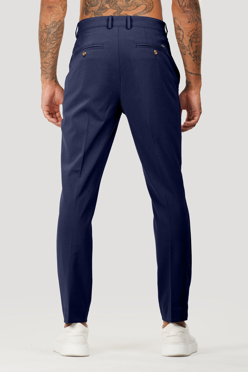 Calça Alfaiataria Masculina Milano Luca Azul Marinho