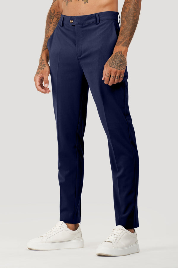 Calça Alfaiataria Masculina Milano Luca Azul Marinho
