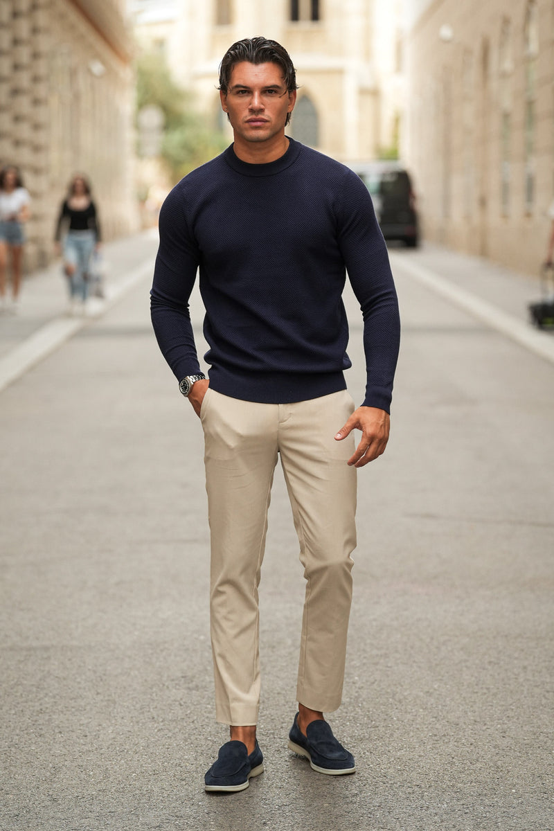 Calça Alfaiataria Masculina Milano Luca Bege