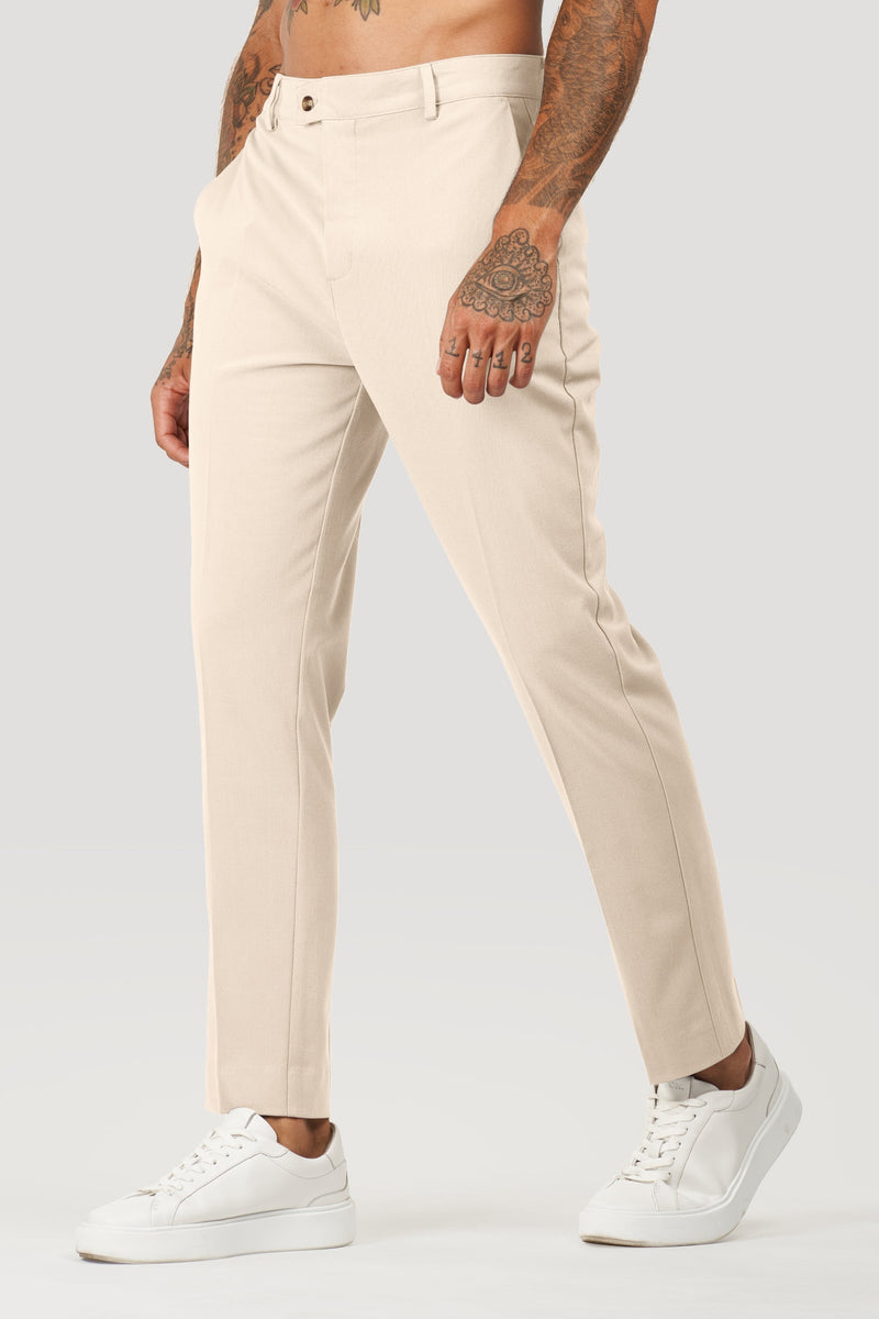 Calça Alfaiataria Masculina Milano Luca Bege