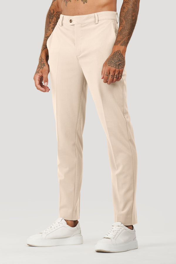 Calça Alfaiataria Masculina Milano Luca Bege