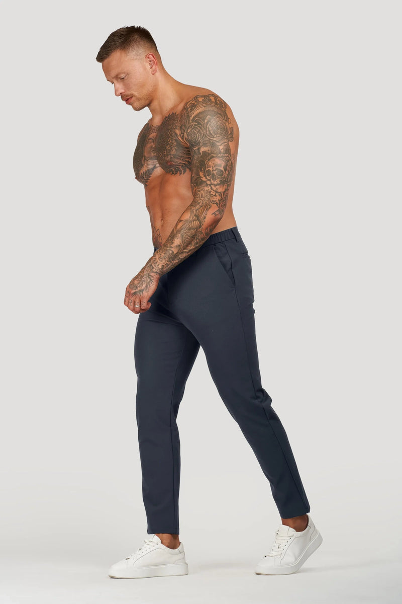 Calça Alfaiataria Masculina Tech Luca Azul Marinho