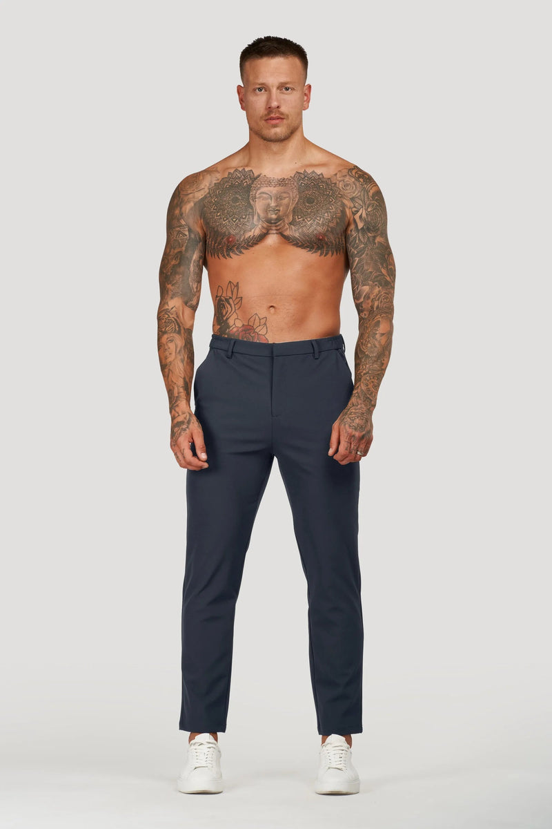 Calça Alfaiataria Masculina Tech Luca Azul Marinho