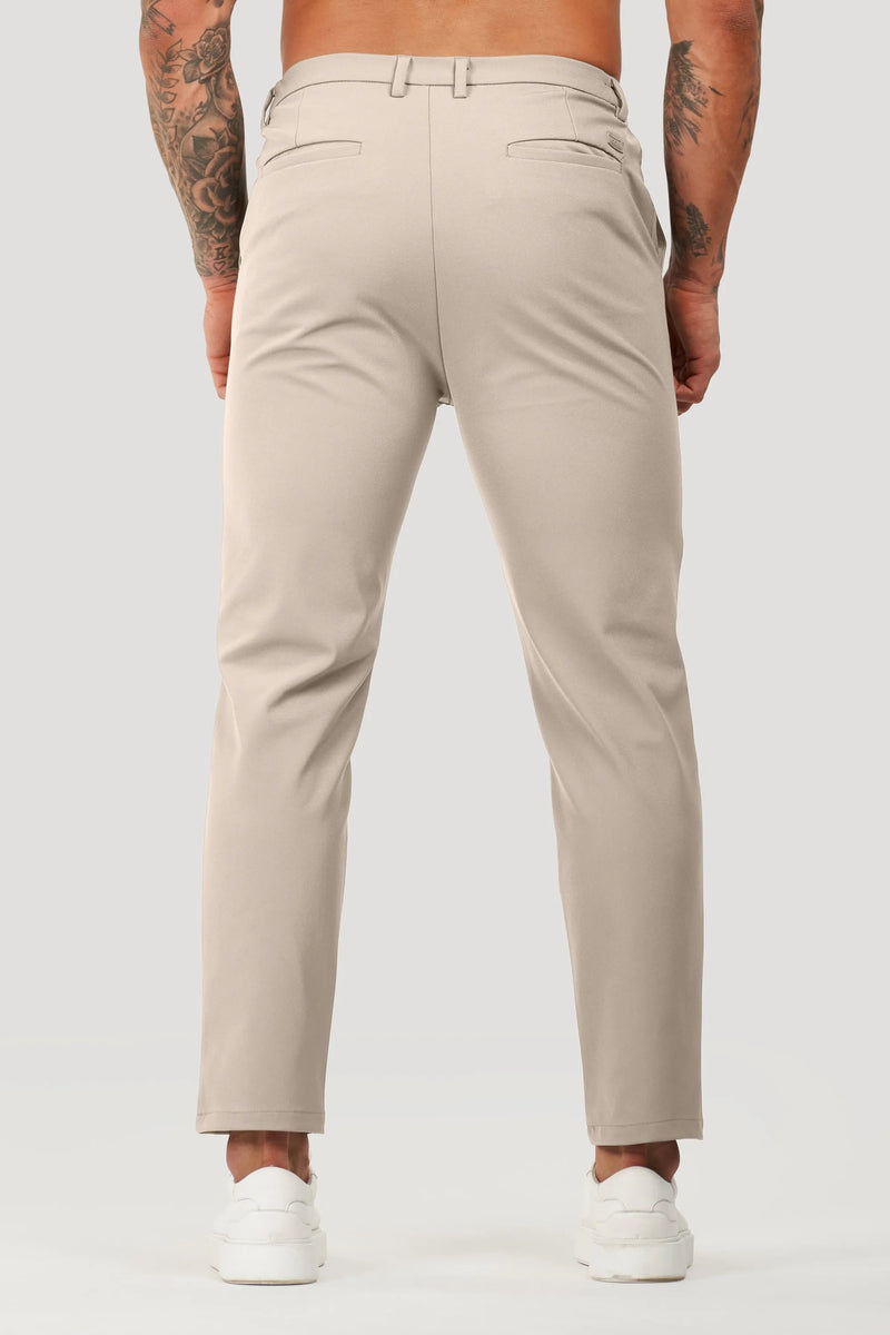 Calça Alfaiataria Masculina Tech Luca Bege