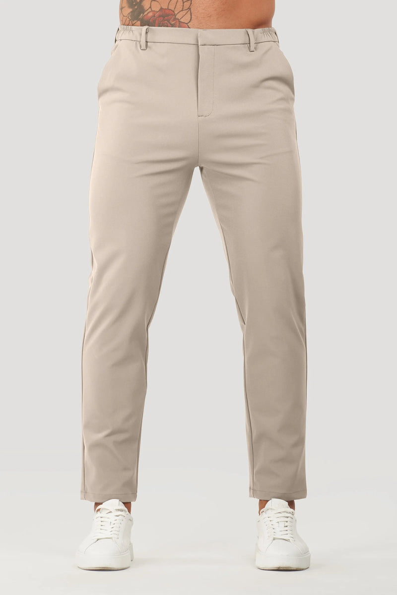 Calça Alfaiataria Masculina Tech Luca Bege