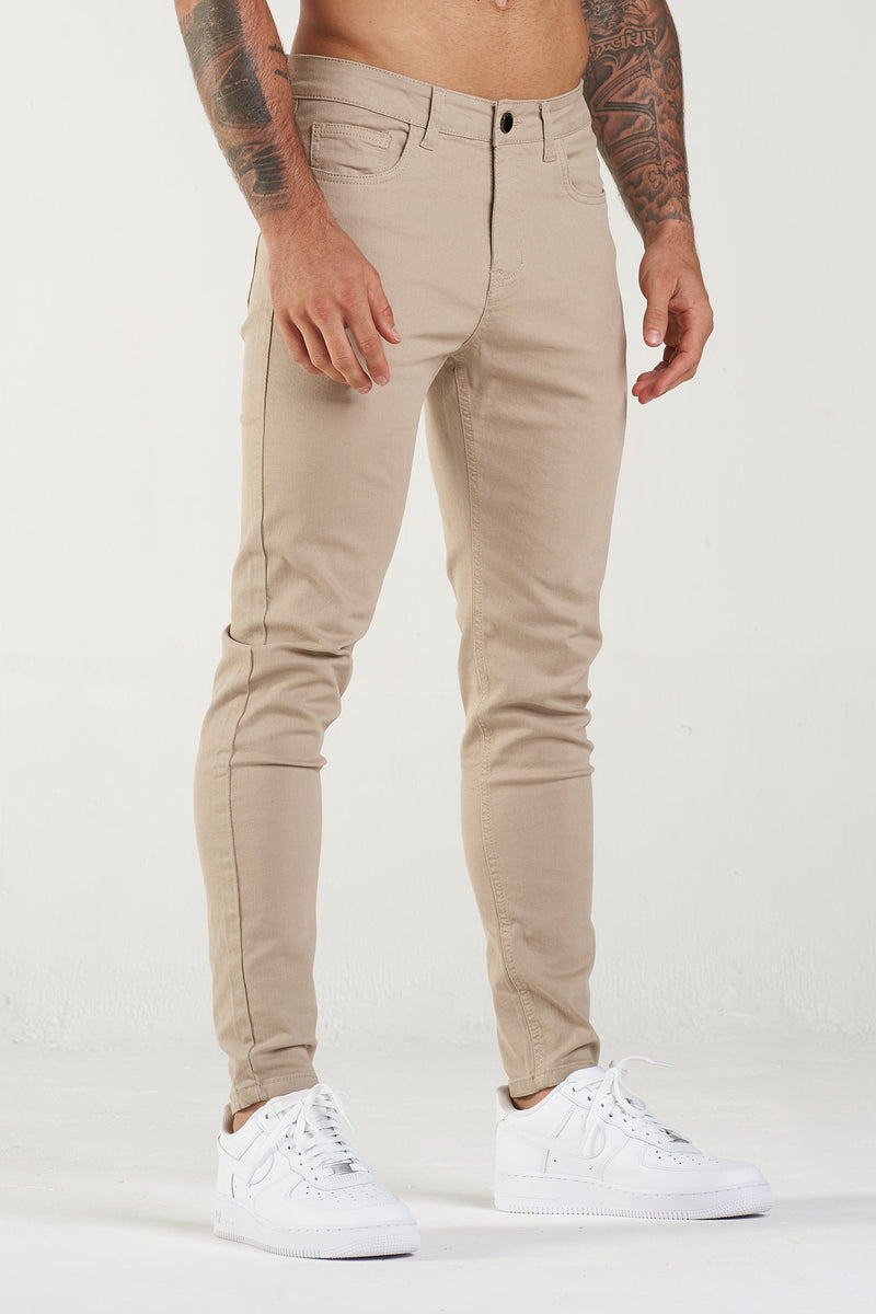 Calça Jeans Masculina Luca Bege