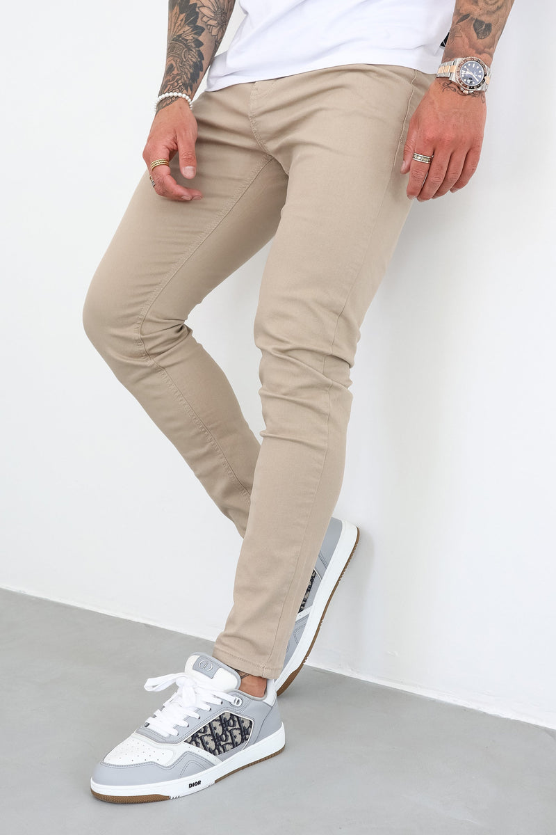 Calça Jeans Masculina Luca Bege