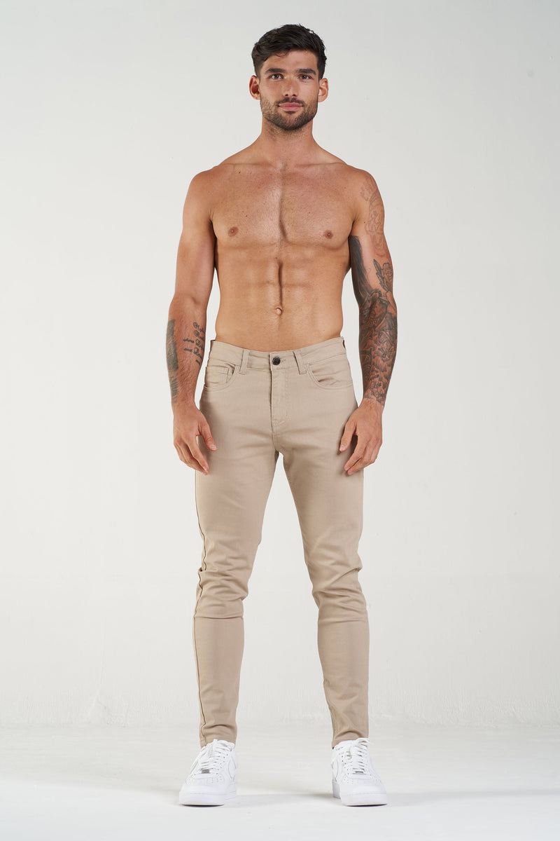 Calça Jeans Masculina Luca Bege