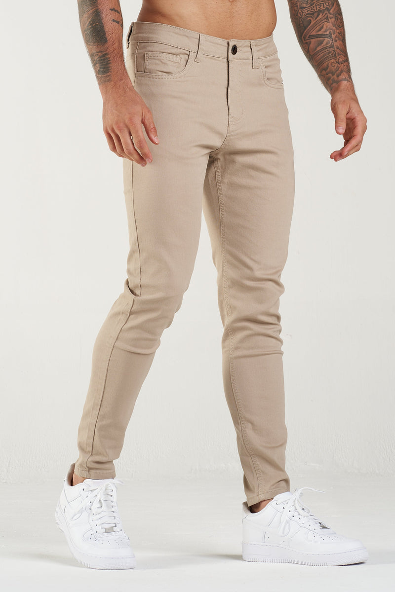 Calça Jeans Masculina Luca Bege