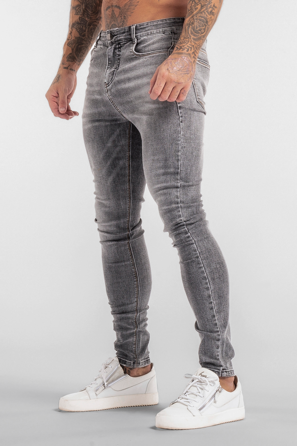 Calça Jeans Masculina Luca Firenzi Cinza Clara
