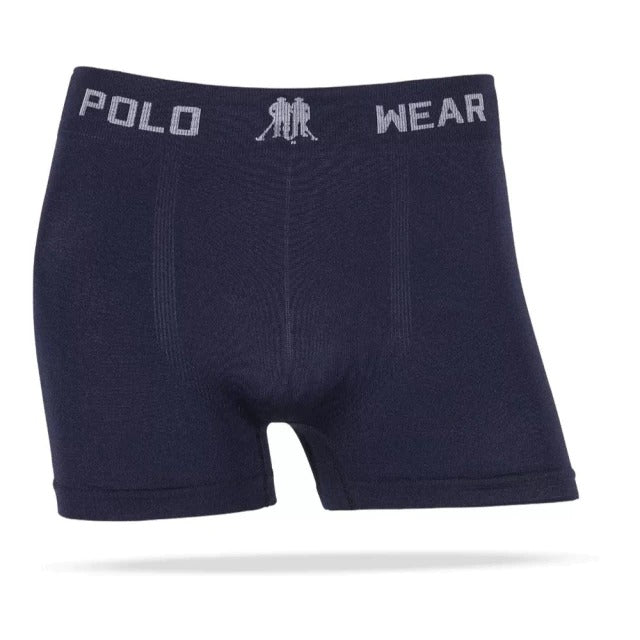 Kit 5 Cuecas Boxer Masculina Polo Wear Original Sem Costura Lisa