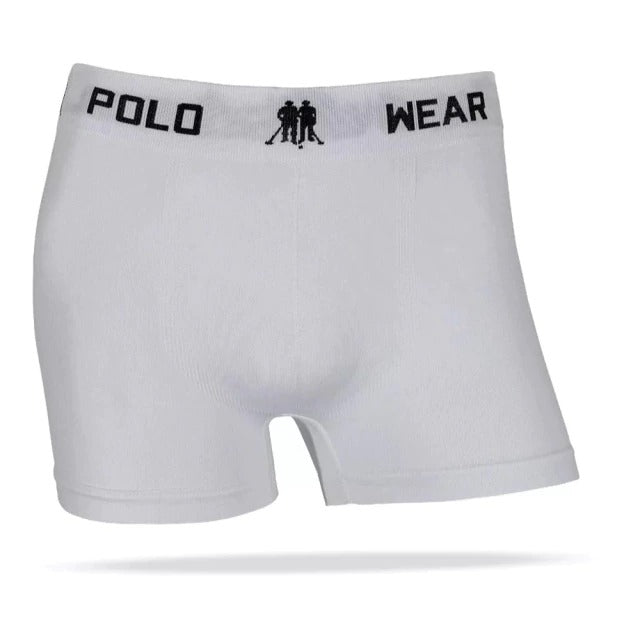 Kit 5 Cuecas Boxer Masculina Polo Wear Original Sem Costura Lisa