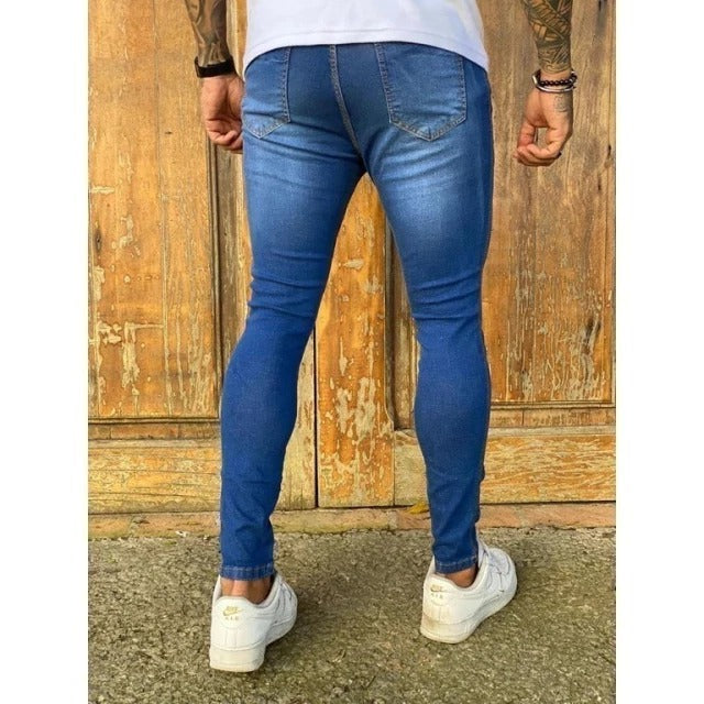 Calça Jeans Masculina Super Skinny com Lycra